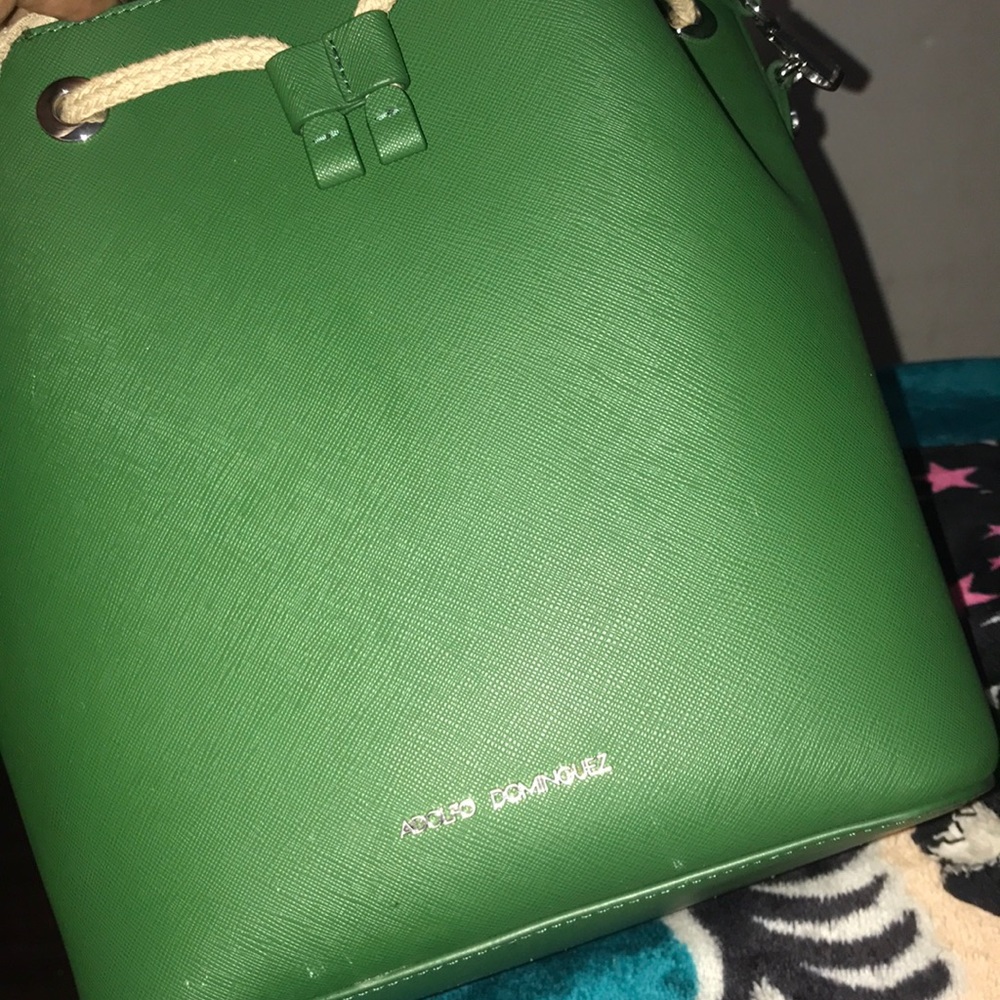 Green Adolfo Dominguez tote bag